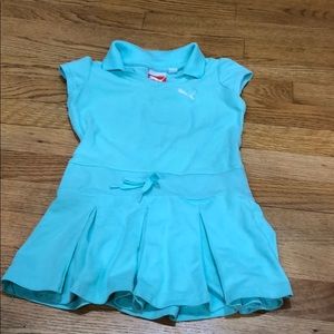 Girls mint green puma sport dress tennis/golf